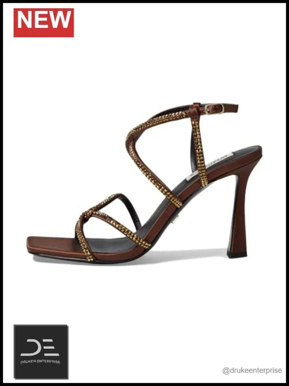Badgley Mischka Brooke Strappy Bejeweled Stiletto Sandal Heels